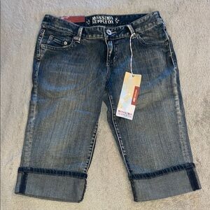 Mossimo Supply Co. Women's Blue Denim cropped Jeans low rise